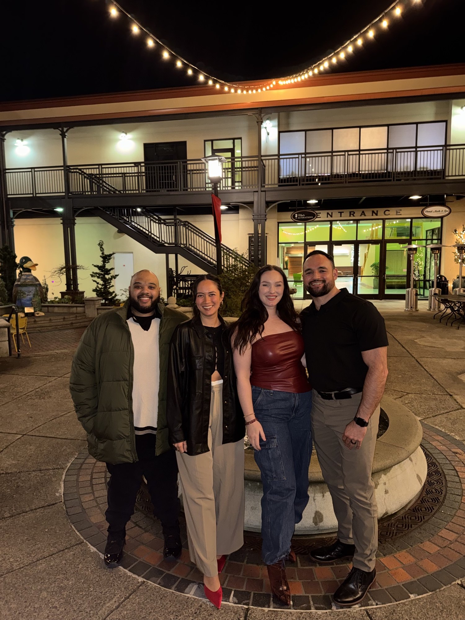 Brett Herring out with friends and colleagues in Eugene, Oregon